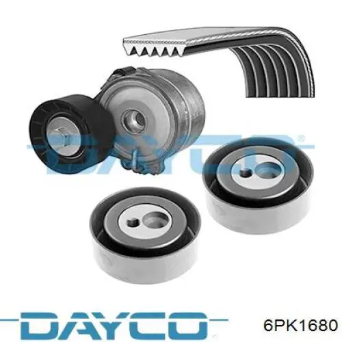 6PK1680 Dayco Correia dos conjuntos de transmissão