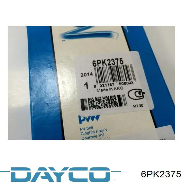 Correia dos conjuntos de transmissão Dayco 6PK2375 preço, a partir de 22,90 USD