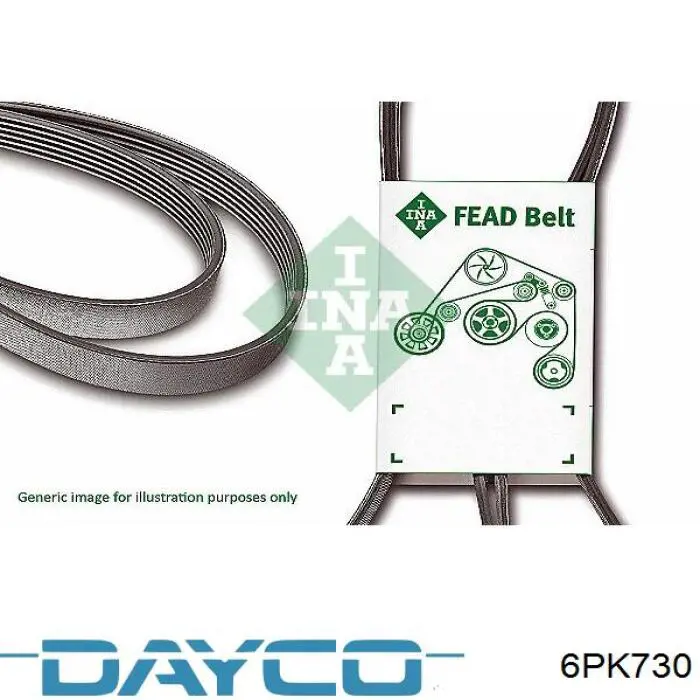 Correia dos conjuntos de transmissão Dayco 6PK730 preço, a partir de 12,03 USD