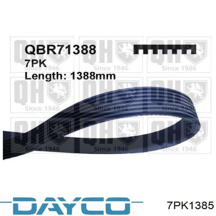 Correia dos conjuntos de transmissão Dayco 7PK1385 preço, a partir de 18,35 USD