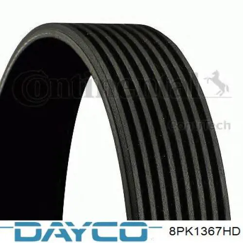 Correia dos conjuntos de transmissão 8PK1367HD Dayco