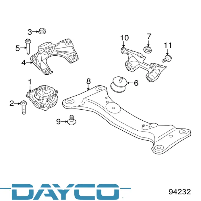 Correia do mecanismo de distribuição de gás Dayco 94232 preço, a partir de 25,28 USD
