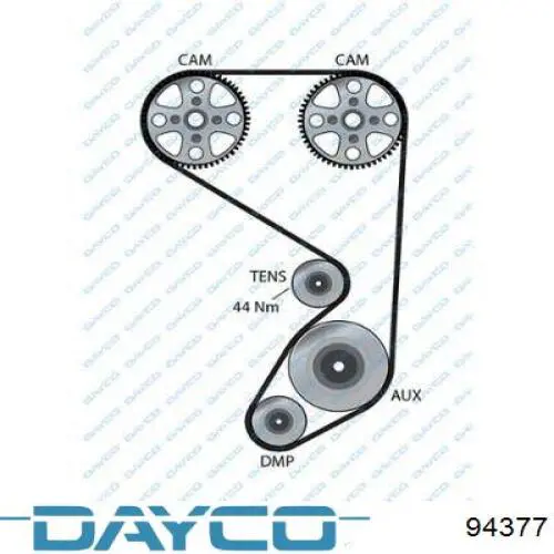 Correia do mecanismo de distribuição de gás Dayco 94377 preço, a partir de 17,85 USD