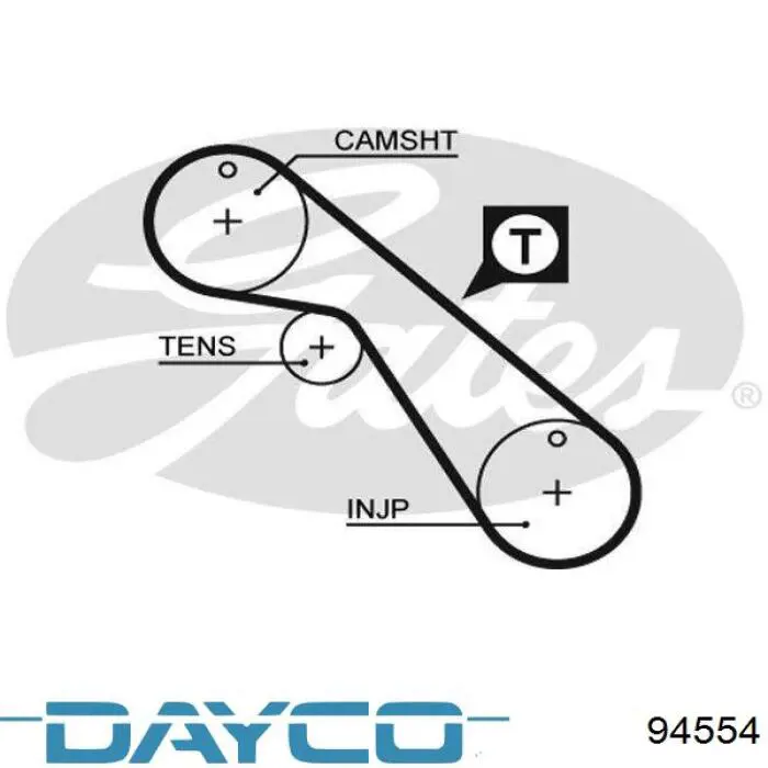 Correia do mecanismo de distribuição de gás Dayco 94554 preço, a partir de 25,85 USD
