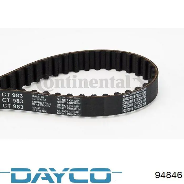 Correia do mecanismo de distribuição de gás Dayco 94846 preço, a partir de 23,75 USD