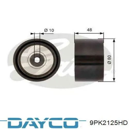 Compre 9PK2125HD Dayco Correia dos conjuntos de transmissão