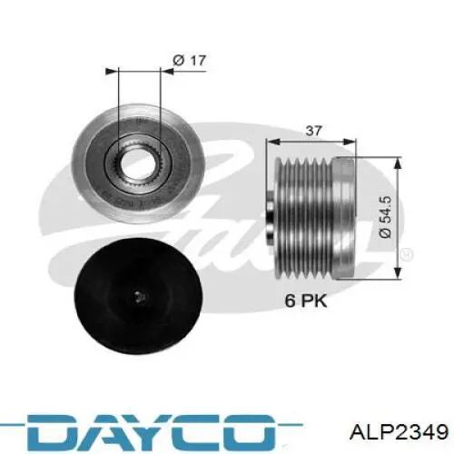 Polia do gerador Dayco ALP2349 preço, a partir de 58,39 USD
