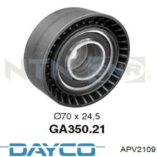 Compre APV2109 Dayco Rolo parasita da correia de transmissão