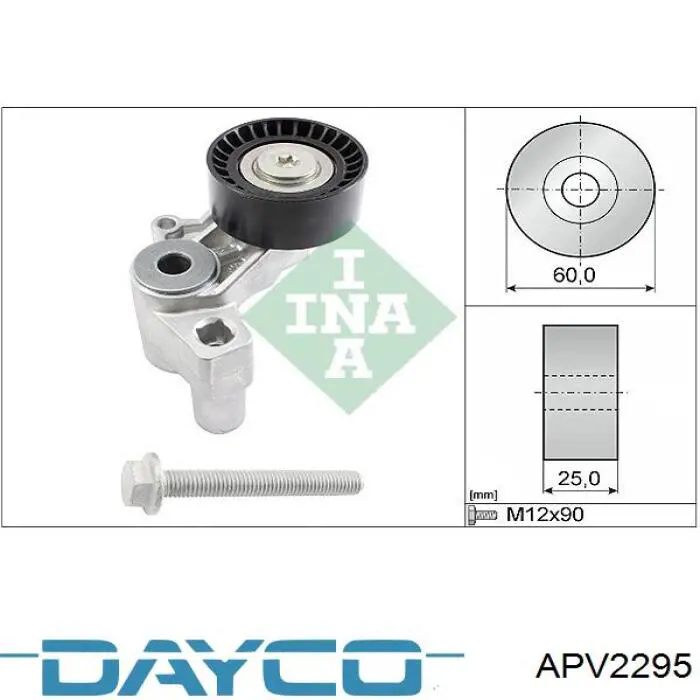Compre APV2295 Dayco Reguladora de tensão da correia de transmissão