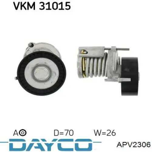 Reguladora de tensão da correia de transmissão Dayco APV2306 preço, a partir de 45,37 USD