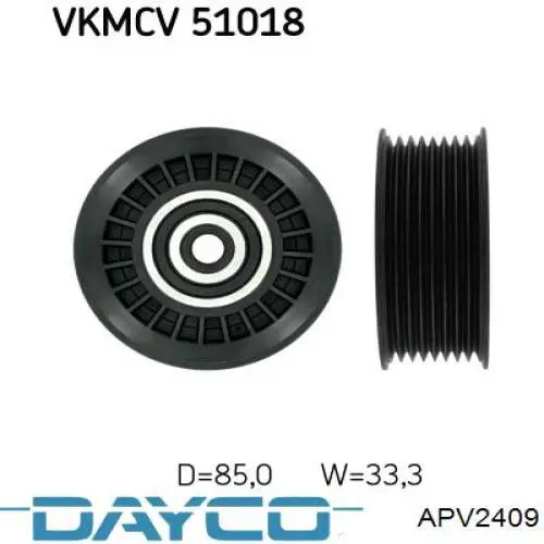 Rolo parasita da correia de transmissão Dayco APV2409 preço, a partir de 21,75 USD