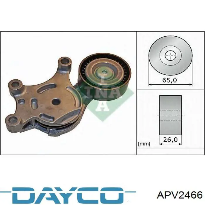 Compre APV2466 Dayco Reguladora de tensão da correia de transmissão