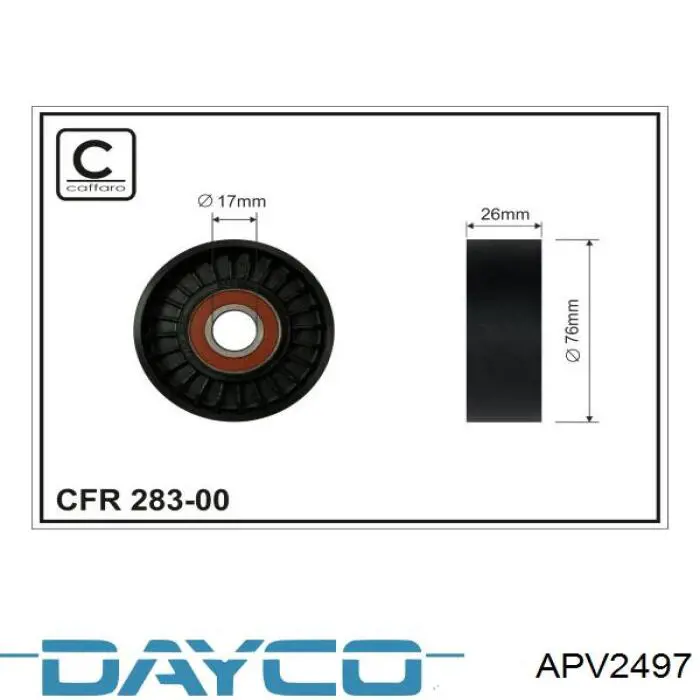 Compre APV2497 Dayco Reguladora de tensão da correia de transmissão