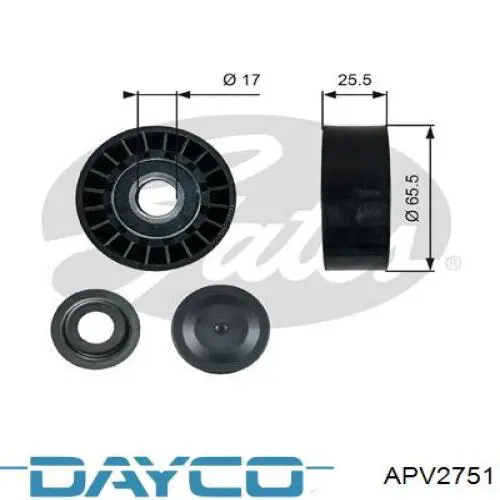 Compre APV2751 Dayco Rolo parasita da correia de transmissão