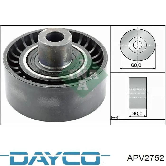 Compre APV2752 Dayco Rolo parasita da correia de transmissão