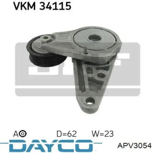 APV3054 Dayco Reguladora de tensão da correia de transmissão