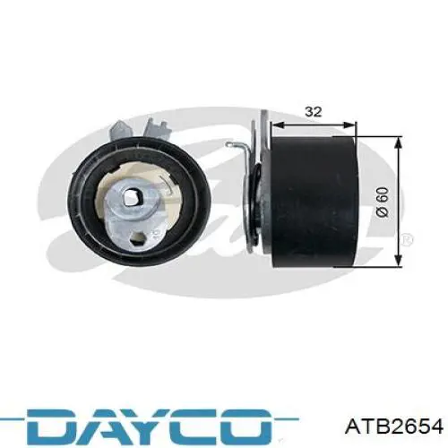 Rolo de reguladora de tensão da correia do mecanismo de distribuição de gás Dayco ATB2654 preço, a partir de 47,37 USD