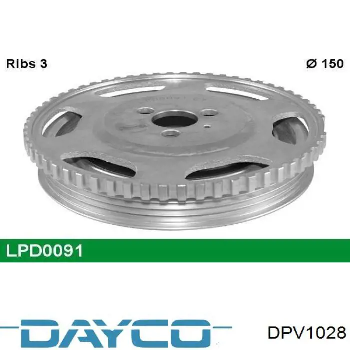 Compre DPV1028 Dayco Polia de cambota