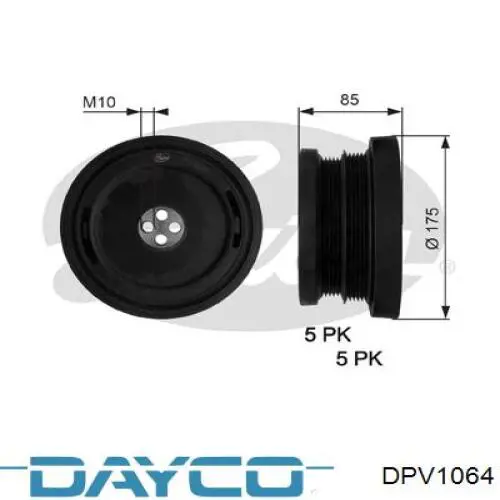 Compre DPV1064 Dayco Polia de cambota