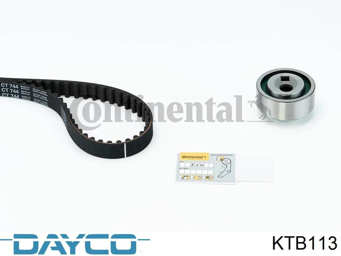 Compre KTB113 Dayco Correia do mecanismo de distribuição de gás, kit