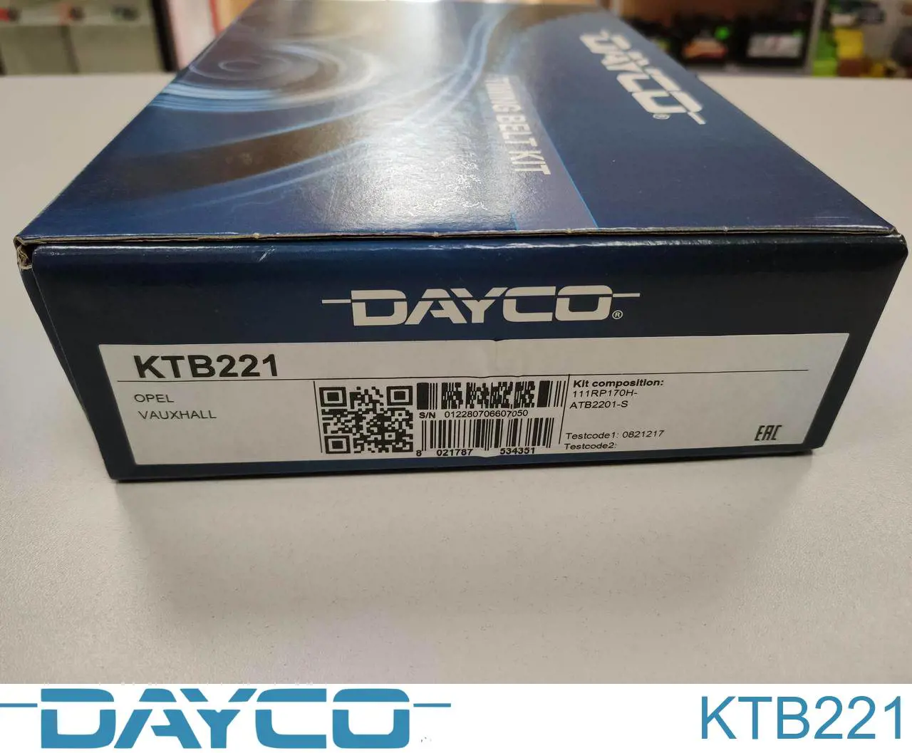 Correia do mecanismo de distribuição de gás, kit Dayco KTB221 preço, a partir de 49,72 USD