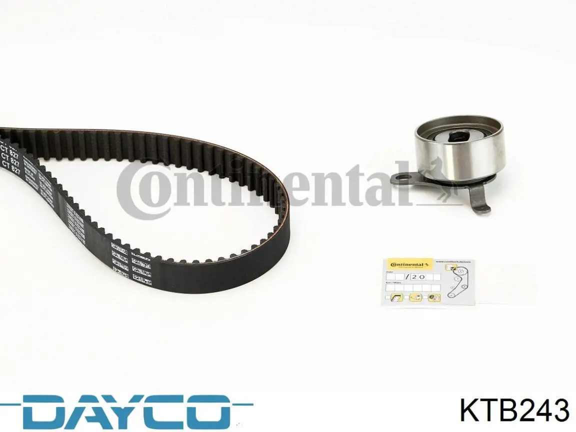 Correia do mecanismo de distribuição de gás, kit Dayco KTB243 preço, a partir de 69,02 USD