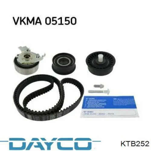 Compre KTB252 Dayco Correia do mecanismo de distribuição de gás, kit
