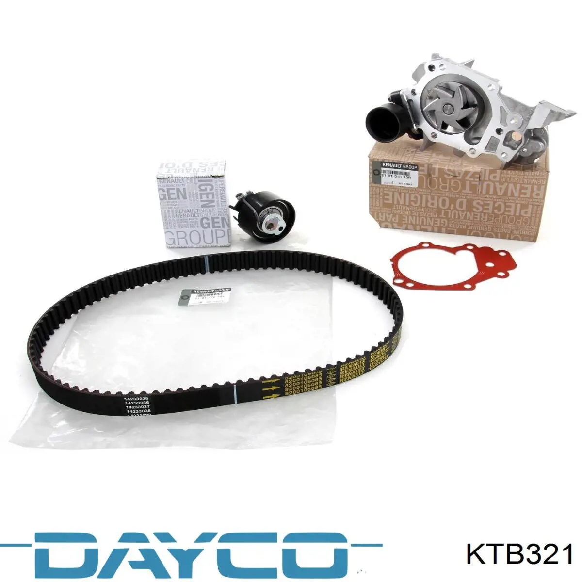 Compre KTB321 Dayco Correia do mecanismo de distribuição de gás, kit