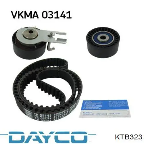 Correia do mecanismo de distribuição de gás, kit Dayco KTB323 preço, a partir de 102,64 USD