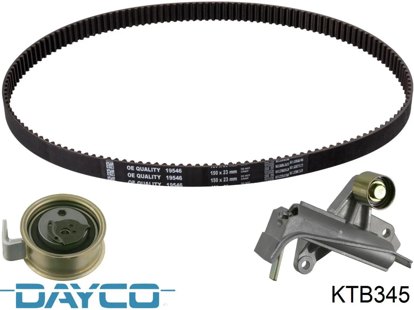 Compre KTB345 Dayco Correia do mecanismo de distribuição de gás, kit