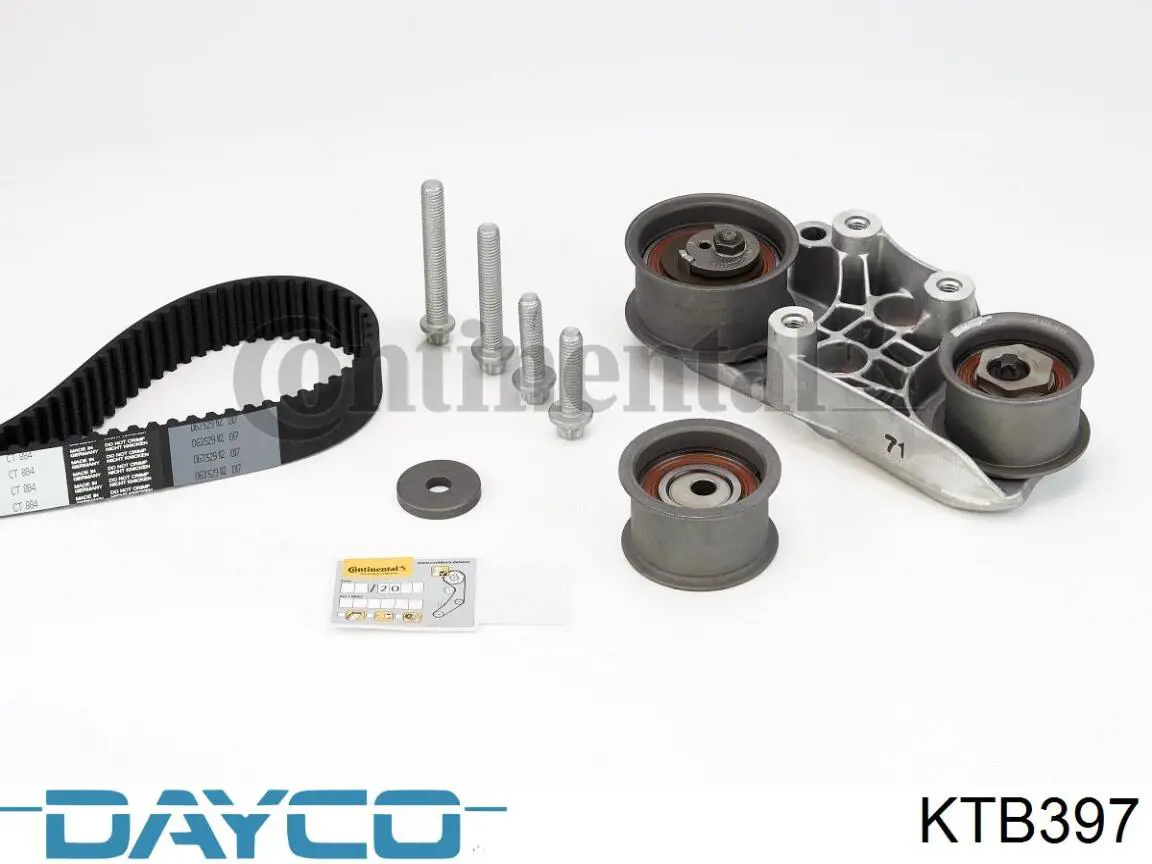 Correia do mecanismo de distribuição de gás, kit Dayco KTB397 preço, a partir de 199,63 USD