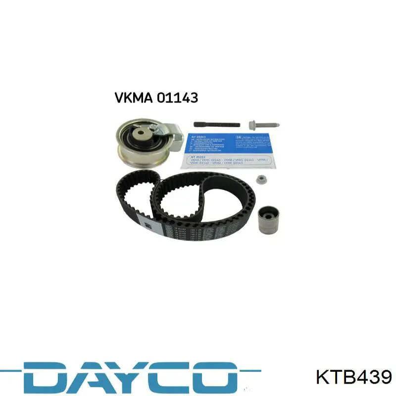 Compre KTB439 Dayco Correia do mecanismo de distribuição de gás, kit