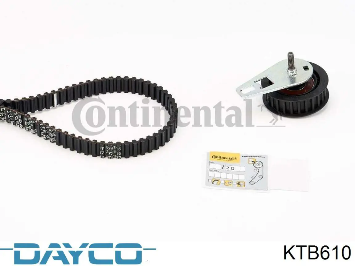 Compre KTB610 Dayco Correia do mecanismo de distribuição de gás, kit