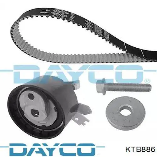 KTB886 Dayco Correia do mecanismo de distribuição de gás, kit