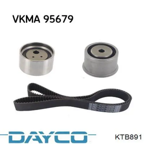 KTB891 Dayco Correia do mecanismo de distribuição de gás, kit
