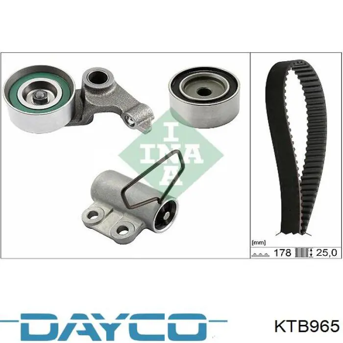 Correia do mecanismo de distribuição de gás, kit Dayco KTB965 preço, a partir de 193,26 USD