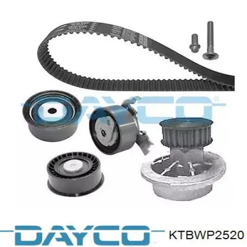 KTBWP2520 Dayco Correia do mecanismo de distribuição de gás, kit