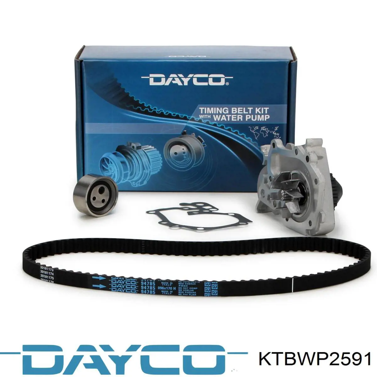 Compre KTBWP2591 Dayco Correia do mecanismo de distribuição de gás, kit