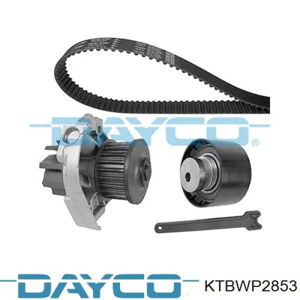 Correia do mecanismo de distribuição de gás, kit Dayco KTBWP2853 preço, a partir de 97,77 USD