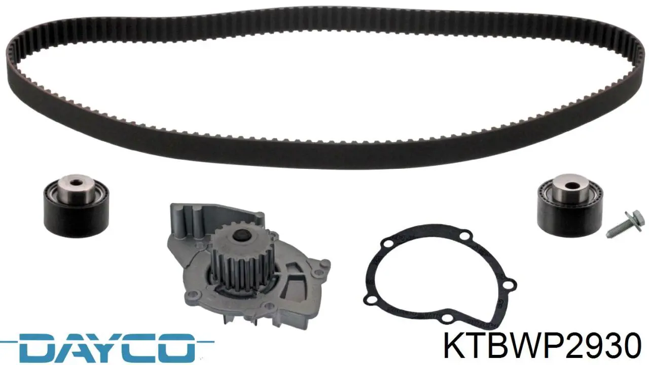 Compre KTBWP2930 Dayco Correia do mecanismo de distribuição de gás, kit