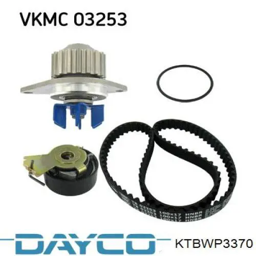Correia do mecanismo de distribuição de gás, kit Dayco KTBWP3370 preço, a partir de 96,89 USD