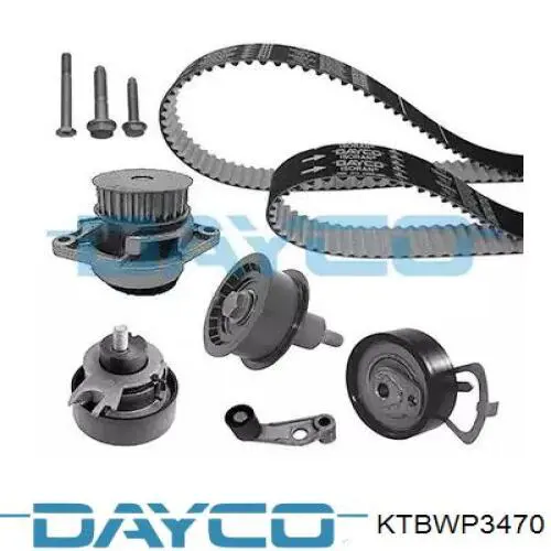 KTBWP3470 Dayco Correia do mecanismo de distribuição de gás, kit