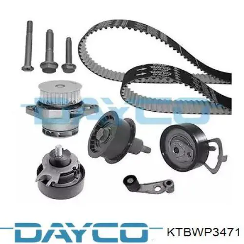 KTBWP3471 Dayco Correia do mecanismo de distribuição de gás, kit