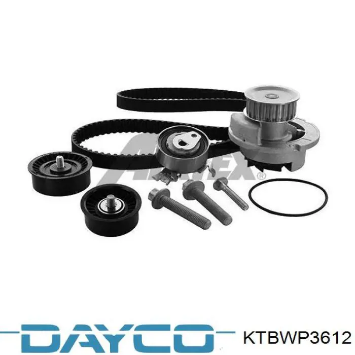 Compre KTBWP3612 Dayco Correia do mecanismo de distribuição de gás, kit