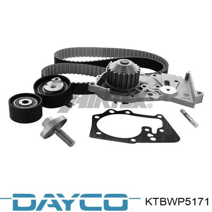 Correia do mecanismo de distribuição de gás, kit Dayco KTBWP5171 preço, a partir de 134,09 USD