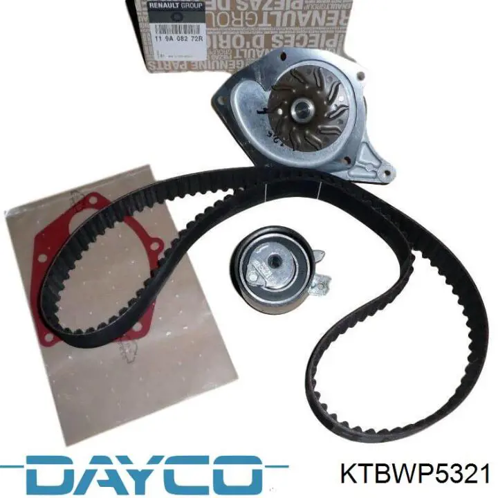 Compre KTBWP5321 Dayco Correia do mecanismo de distribuição de gás, kit