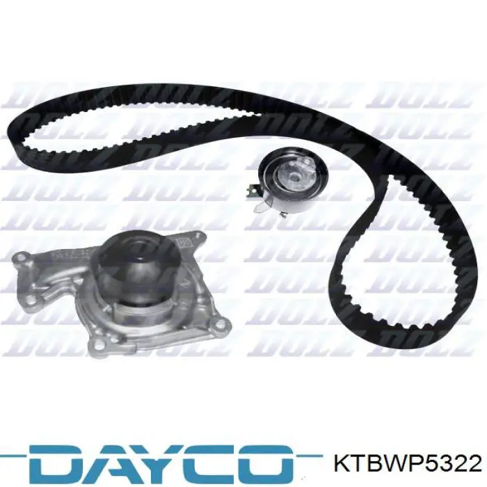 Compre KTBWP5322 Dayco Correia do mecanismo de distribuição de gás, kit