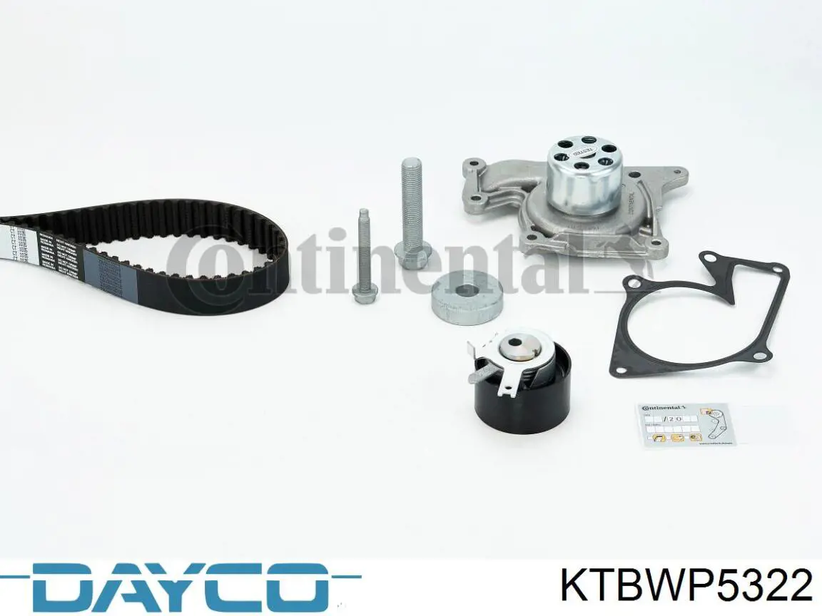 Correia do mecanismo de distribuição de gás, kit Dayco KTBWP5322 preço, a partir de 129,58 USD