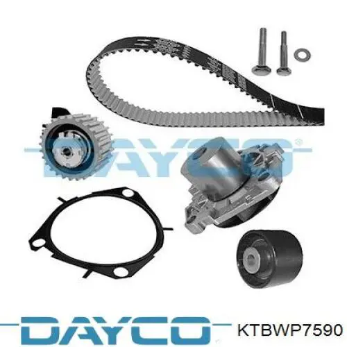 Correia do mecanismo de distribuição de gás, kit Dayco KTBWP7590 preço, a partir de 121,68 USD