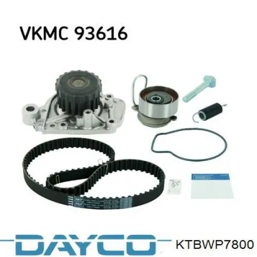 Correia do mecanismo de distribuição de gás, kit Dayco KTBWP7800 preço, a partir de 140,44 USD